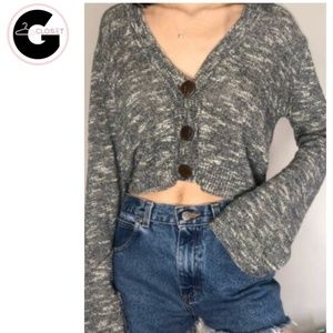 A.N.A Long Sleeve Crop Sweater Cardigan
